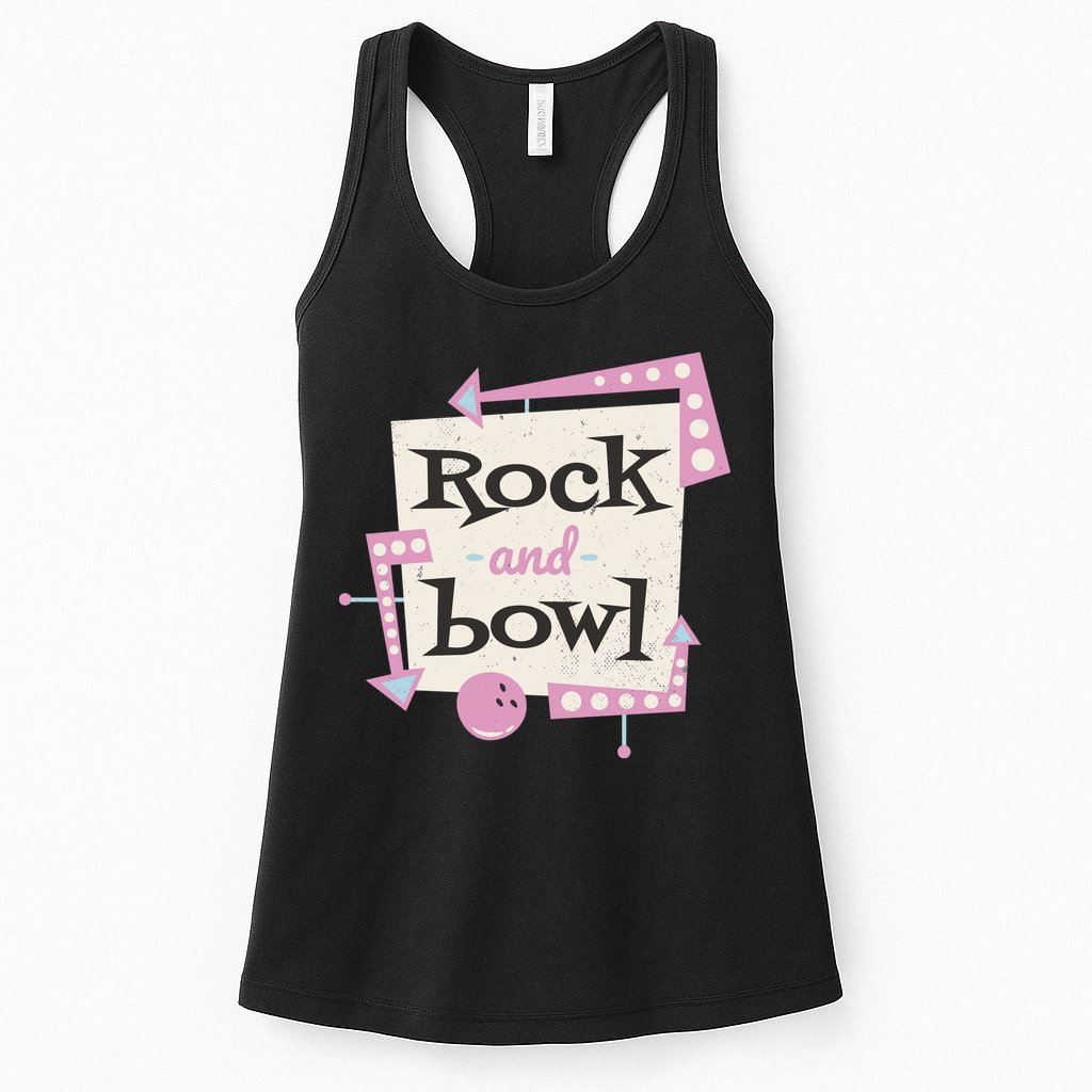 Rock And Bowl Womens Tank Top
