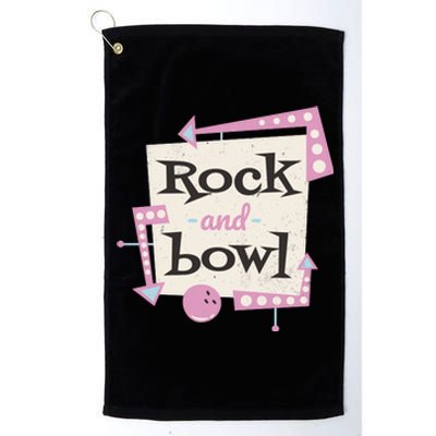 Rock And Bowl Platinum Collection Golf Towel