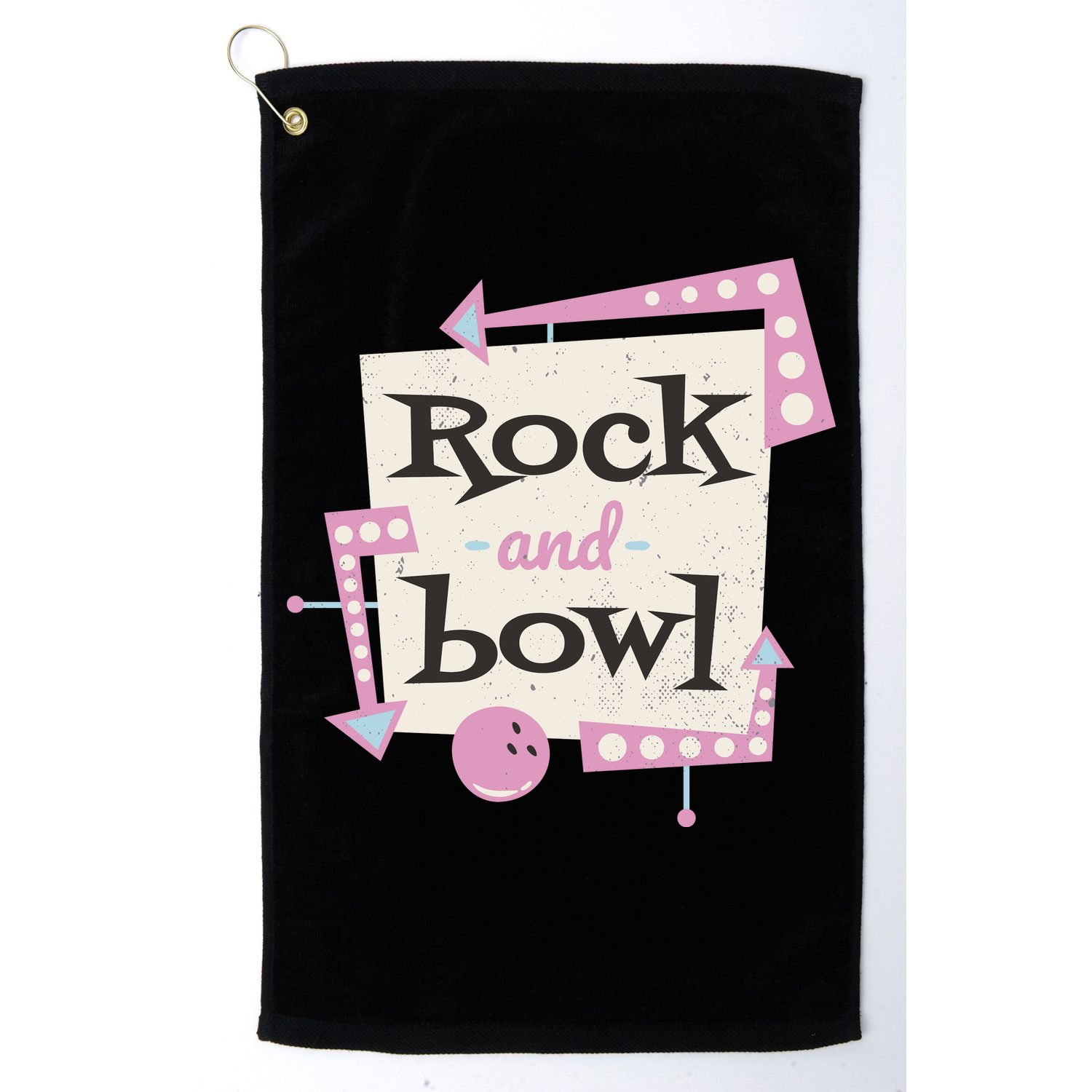 Rock And Bowl Golf Towel