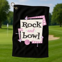 Rock And Bowl Golf Towel