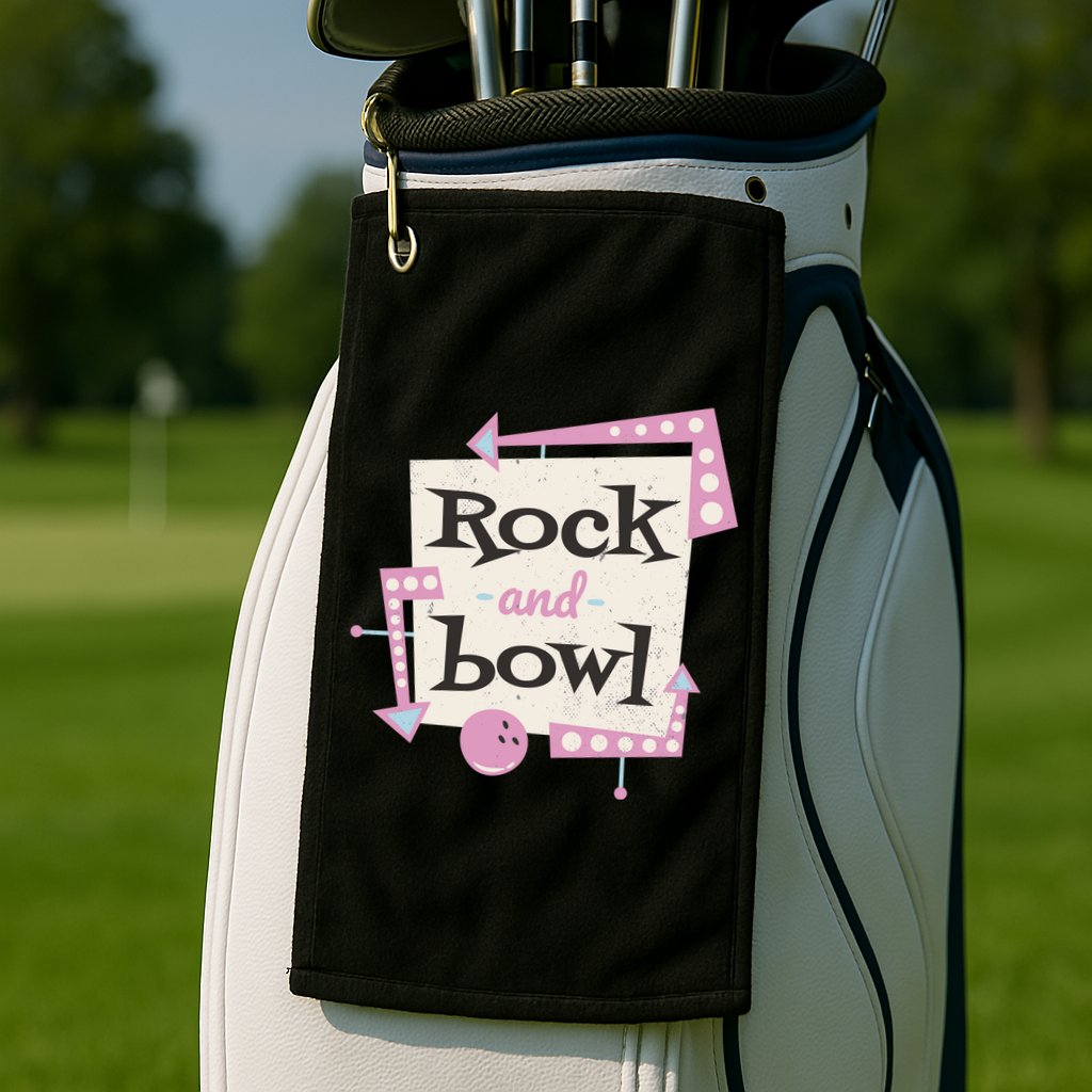 Rock And Bowl Golf Towel