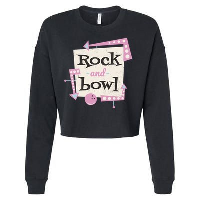 Rock And Bowl Cropped Pullover Crew