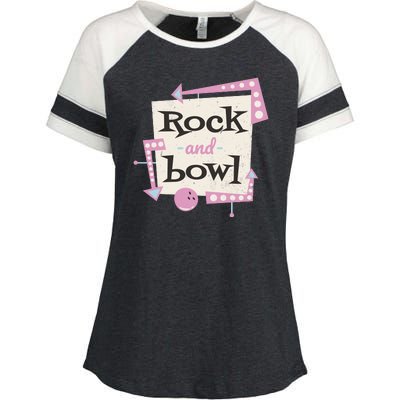 Rock And Bowl Enza Ladies Jersey Colorblock Tee