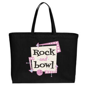 Rock And Bowl Cotton Canvas Jumbo Tote