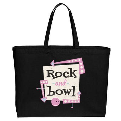 Rock And Bowl Cotton Canvas Jumbo Tote