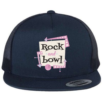 Rock And Bowl Flat Bill Trucker Hat