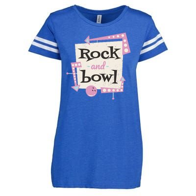 Rock And Bowl Enza Ladies Jersey Football T-Shirt