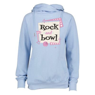 Rock And Bowl Womens Funnel Neck Pullover Hood