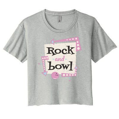 Rock And Bowl Women's Crop Top Tee