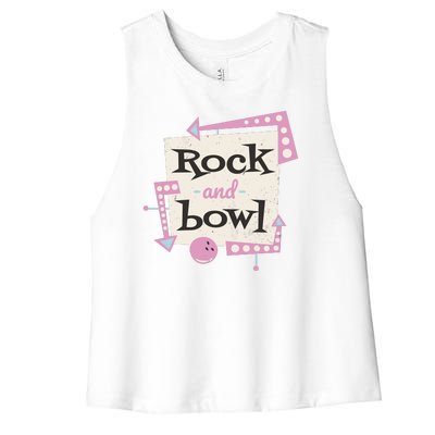 Rock And Bowl Women's Racerback Cropped Tank