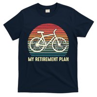 Riding a Bike Is My Retirement Plan Vintage Bicycle Rider T-Shirt