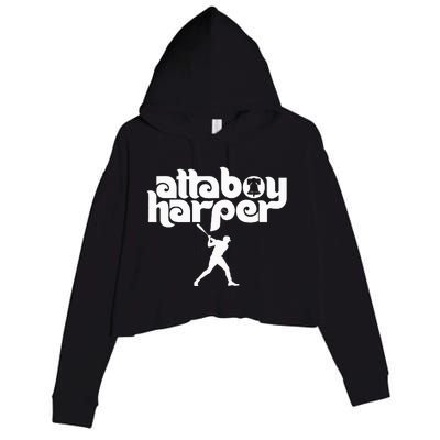 Retro atta boy harper Vintage Crop Fleece Hoodie