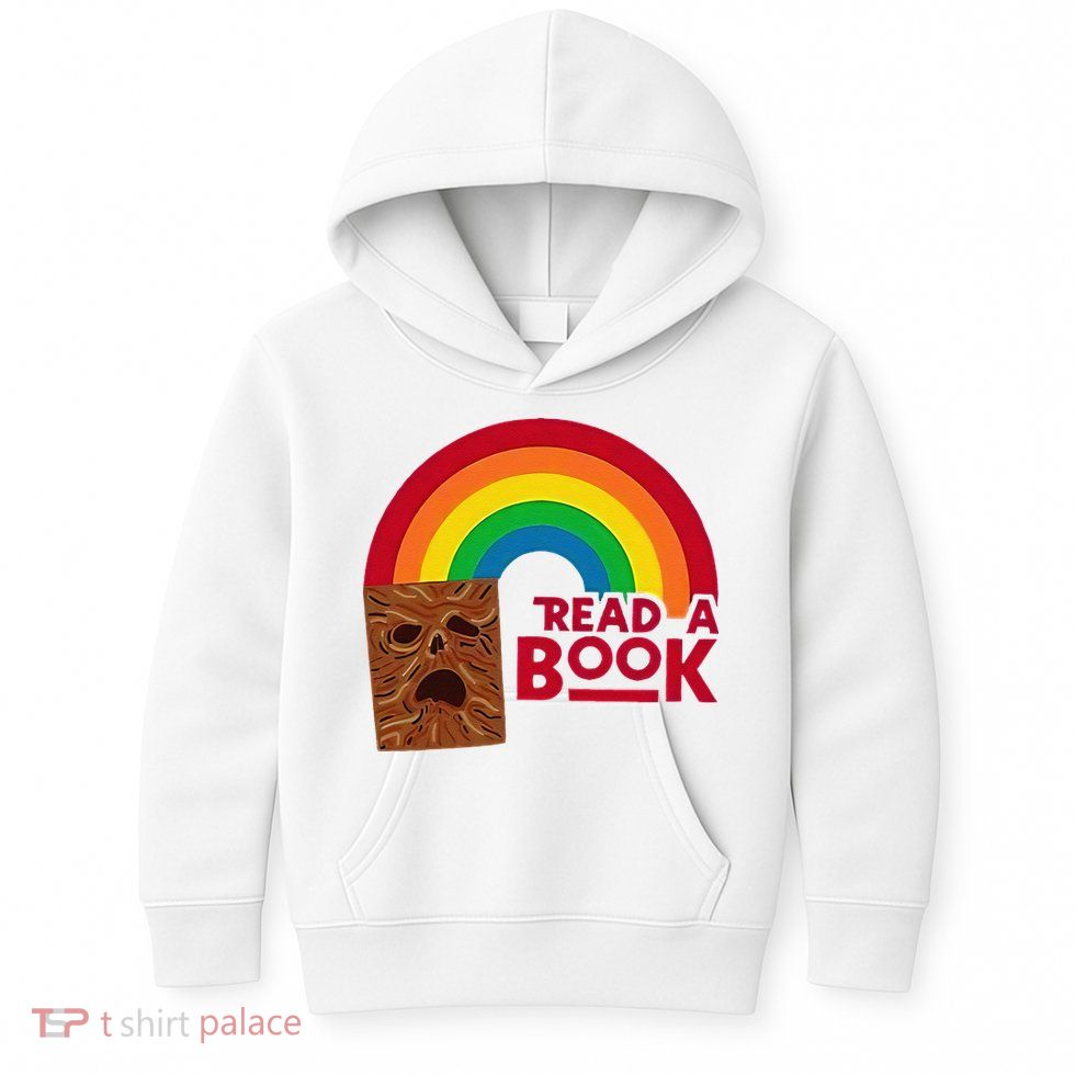Read A Book Necronomicon Rainbow Kids Hoodie