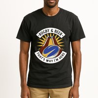 Rugby And Beer That's Why I'm Here Tall T-Shirt