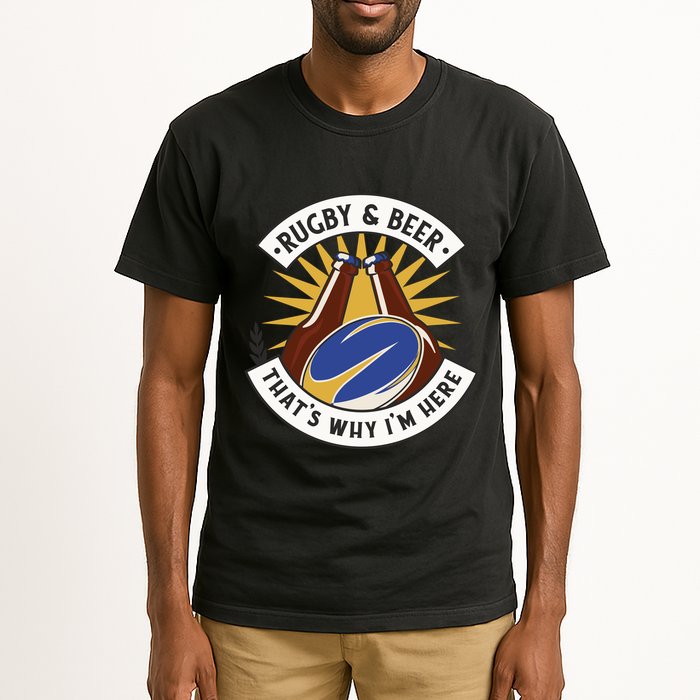 Rugby And Beer That's Why I'm Here Tall T-Shirt
