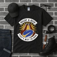 Rugby And Beer That's Why I'm Here Tall T-Shirt