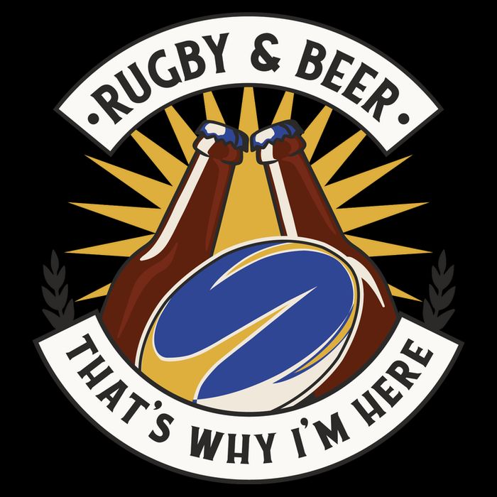 Rugby And Beer That's Why I'm Here Tall T-Shirt