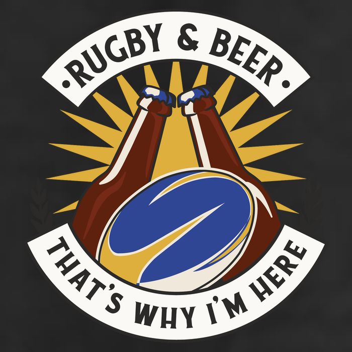 Rugby And Beer That's Why I'm Here Beanie