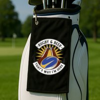 Rugby And Beer That's Why I'm Here Golf Towel