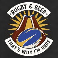Rugby And Beer That's Why I'm Here Golf Towel