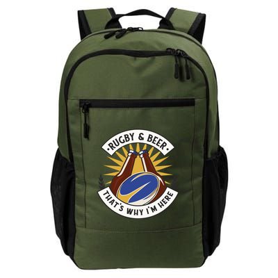 Rugby And Beer That's Why I'm Here Backpack