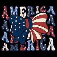 Retro America Bow USA 4th Of July Bag