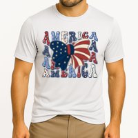 Retro America Bow USA 4th Of July Cooling Performance Crew T-Shirt