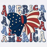 Retro America Bow USA 4th Of July Cooling Performance Crew T-Shirt