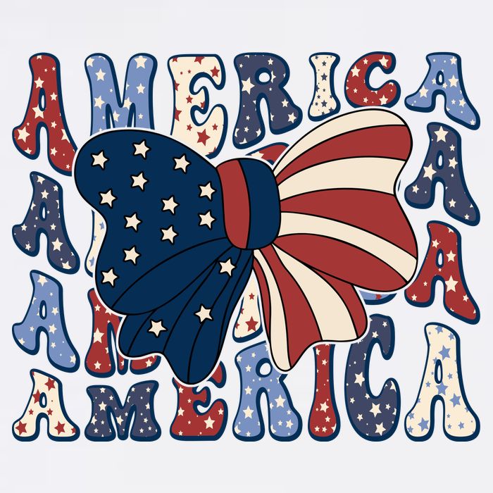 Retro America Bow USA 4th Of July Cooling Performance Crew T-Shirt
