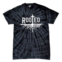 Rooted And Built Up In Him Christian Faith Jesus Christ Tie-Dye T-Shirt