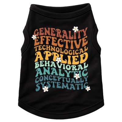 Retro Aba Bcba Pecs 7 Dimensions Of Behavior Aba Therapy Doggie Tank