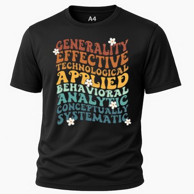 Retro Aba Bcba Pecs 7 Dimensions Of Behavior Aba Therapy Performance Shirt
