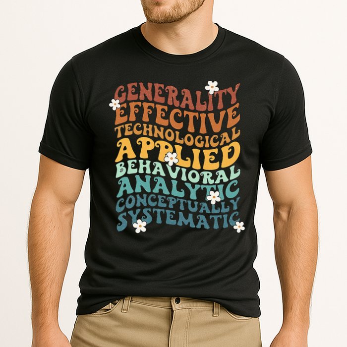 Retro Aba Bcba Pecs 7 Dimensions Of Behavior Aba Therapy Performance Shirt
