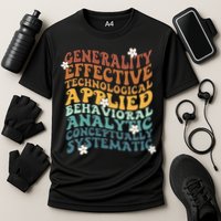 Retro Aba Bcba Pecs 7 Dimensions Of Behavior Aba Therapy Performance Shirt