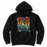 Retro Aba Bcba Pecs 7 Dimensions Of Behavior Aba Therapy Hoodie