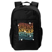 Retro Aba Bcba Pecs 7 Dimensions Of Behavior Aba Therapy Backpack