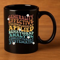Retro Aba Bcba Pecs 7 Dimensions Of Behavior Aba Therapy 11oz C Handle Ceramic Mug