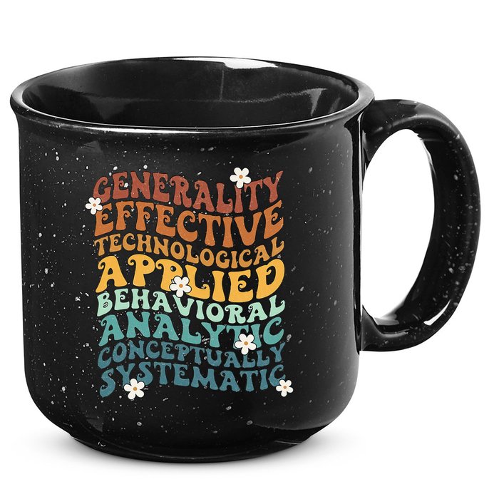 Retro Aba Bcba Pecs 7 Dimensions Of Behavior Aba Therapy 15oz Campfire Ceramic Mug