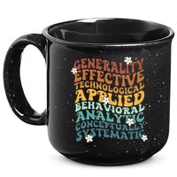 Retro Aba Bcba Pecs 7 Dimensions Of Behavior Aba Therapy 15oz Campfire Ceramic Mug