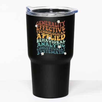 Retro Aba Bcba Pecs 7 Dimensions Of Behavior Aba Therapy Tumbler