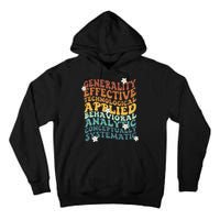 Retro Aba Bcba Pecs 7 Dimensions Of Behavior Aba Therapy Tall Hoodie