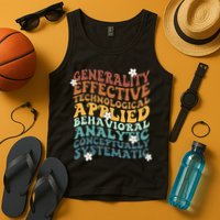 Retro Aba Bcba Pecs 7 Dimensions Of Behavior Aba Therapy Tank Top