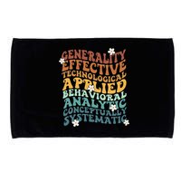 Retro Aba Bcba Pecs 7 Dimensions Of Behavior Aba Therapy Microfiber Hand Towel