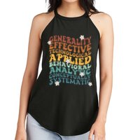 Retro Aba Bcba Pecs 7 Dimensions Of Behavior Aba Therapy Women's Perfect Tri Rocker Tank