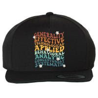 Retro Aba Bcba Pecs 7 Dimensions Of Behavior Aba Therapy Wool Snapback Cap