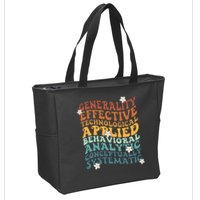 Retro Aba Bcba Pecs 7 Dimensions Of Behavior Aba Therapy Zip Tote Bag