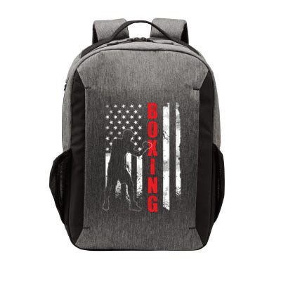 Retro American Boxing Apparel US Flag Boxer Vector Backpack