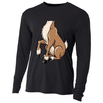 Reindeer Adult Brown Deer Costume Cooling Performance Long Sleeve Crew