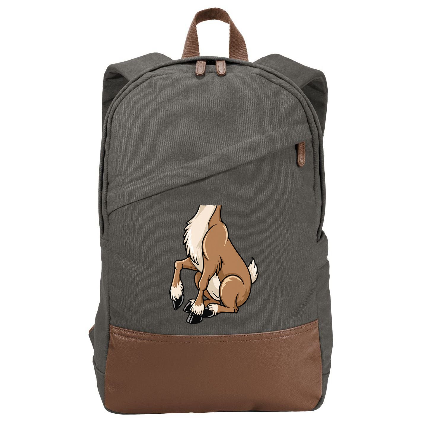 Reindeer Adult Brown Deer Costume Cotton Canvas Backpack