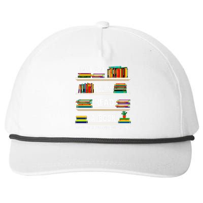 Read A Book Something Magical Will Happen Book Lovers Snapback Five-Panel Rope Hat